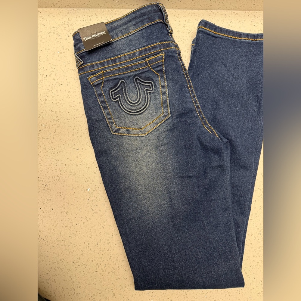 True Religion Kids Dark Blue Skinny Jeans size 14
